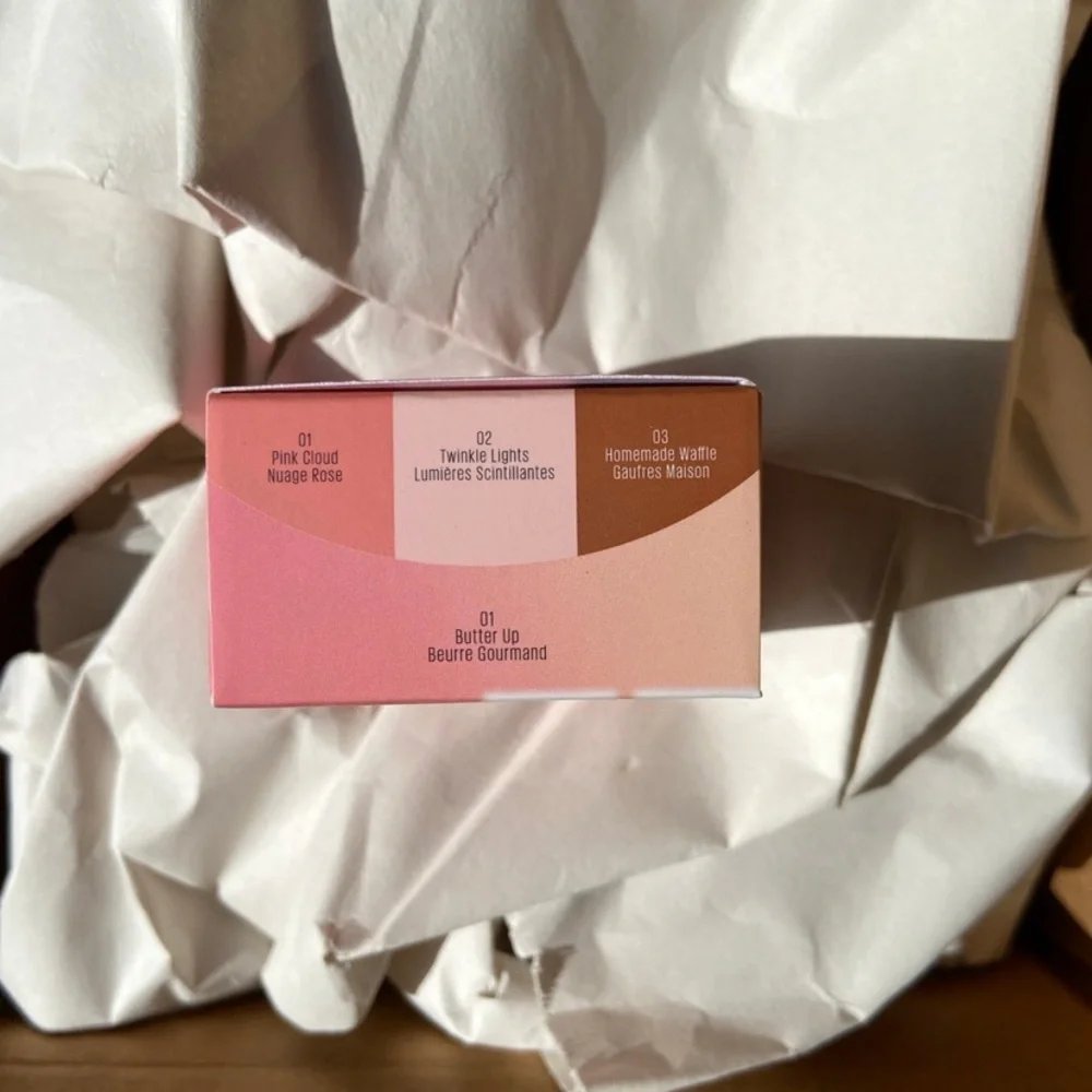 New Kaja Play Bento Cream Bronzer, Powder Blush & Highlighter Trio Butter Up
